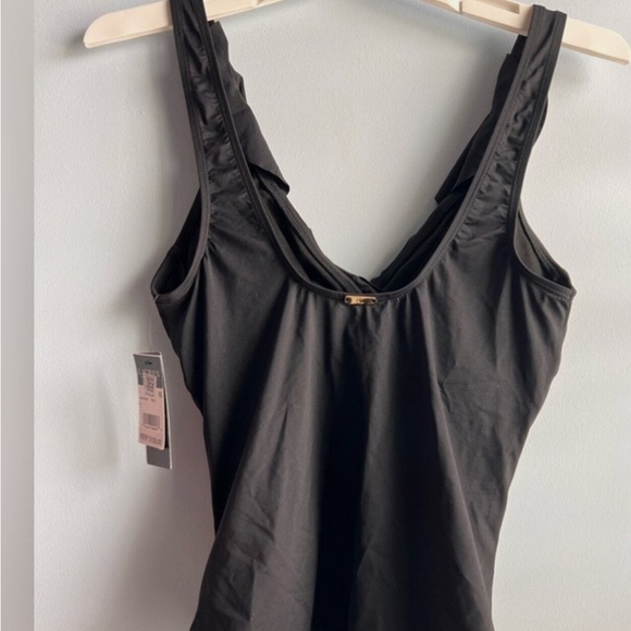 Lauren Ralph Lauren Ruffle Tankini swim top size 10 - Picture 10 of 14